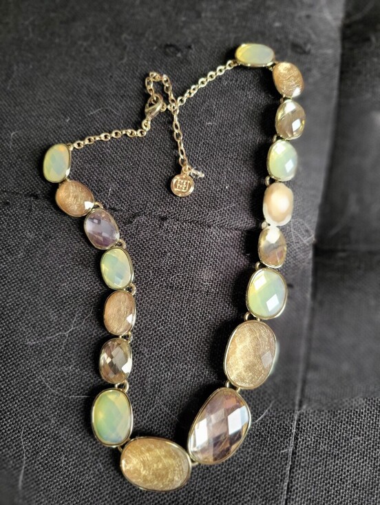 Dana Buchman Jewelry - DANA BUCHMAN MULTI STONE GOLD TONE NECKLACE